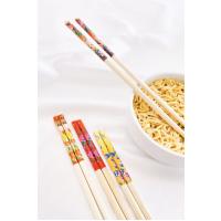 Bambu Chopstick Çubuk Yemek Çubuğu Yıkanabilir Tekrar Kullanılabilir (3 Çift- 6 Adet )